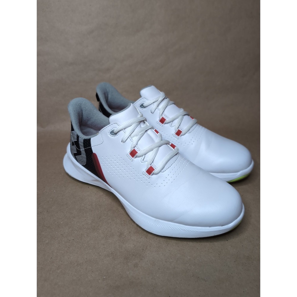 FootJoy Youth 5 Fuel FJ Golf Juniors Fuel Spikeless Shoes White Black Waterproof